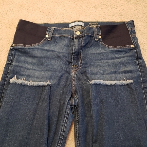 7 For All Mankind B(air) Maternity Ankle Skinny Frayed Hem Jeans 32 - Picture 7 of 9